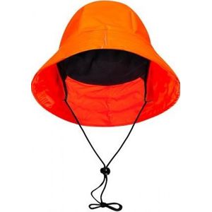 Fluor oranje zuidwester van Lyngsøe Rainwear L