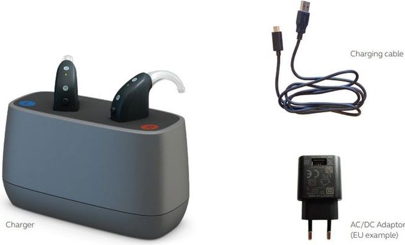 ReSound - Power Achter Het Oor Hoortoestel Oplader - Zwart - Oplader