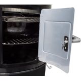 Electric smoker oven, cylinder, black, 1800W