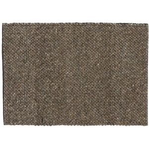 Nordal - Fia Vloerkleed - Grijs/Bruin - 80% Wol, 20% Polyester