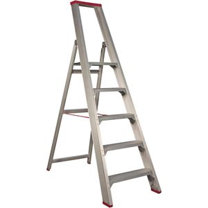 Little Jumbo 4741000105 SuperPRO Trap - Enkel - Aluminium - 5 Treden - Max. Werkhoogte 3.20 M.