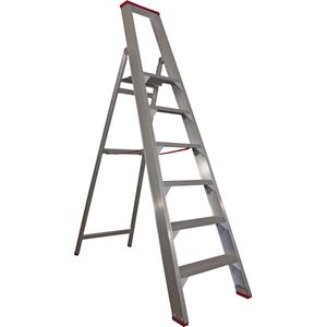 Trap kopen? Aluminium enkele trap met 6 treden