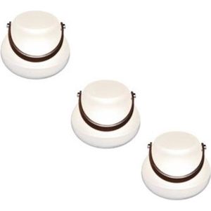 Nordic D'luxx Bloempot S - Met Verlichting - Hoogte 8 cm - Set van 3 Stuks - Wit