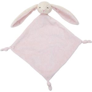 Nature Planet pluche knuffeldoekje/tuttel roze Konijn - 40 x 40 cm - Baby knuffels - Kraamcadeau