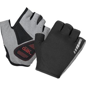 GripGrab EasyRider gevoerde Gravel korte vinger fietshandschoenen vingerloze zomer racefiets MTB wielersport handschoenen, XL, zwart