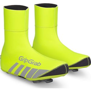 GripGrab Unisex - RaceThermo RaceThermo Winter Racefiets Neopreen overschoenen waterdichte warme ritssluiting thermische wielrennen overtrekker fiets, geel Hi-Vis, (38/39)