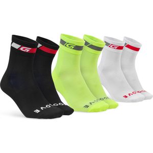 Fietssokken - Multicolor - Coolmax - 3-Pack