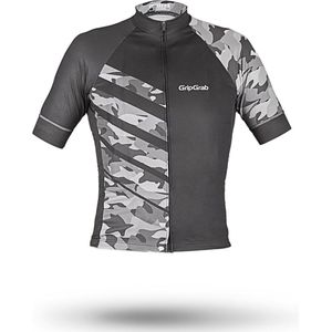 GripGrab - Race Jersey Fietsshirt - Grijs Camo - Functioneel Materiaal