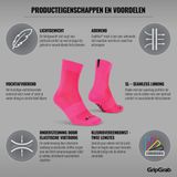 GripGrab - Lightweight SL Zomer Fietssokken - Roze Hi-Vis - Unisex - 1 Paar