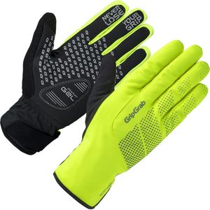 GripGrab - Ride Waterproof Winter Hi-Vis Fietshandschoenen Lange Vinger - Unisex - Geel Hi-Vis - Maat XL