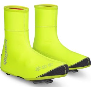 GripGrab Arctic overschoenen voor racefiets, winter, gevoerd, uniseks, volwassenen, neongeel, XXXL