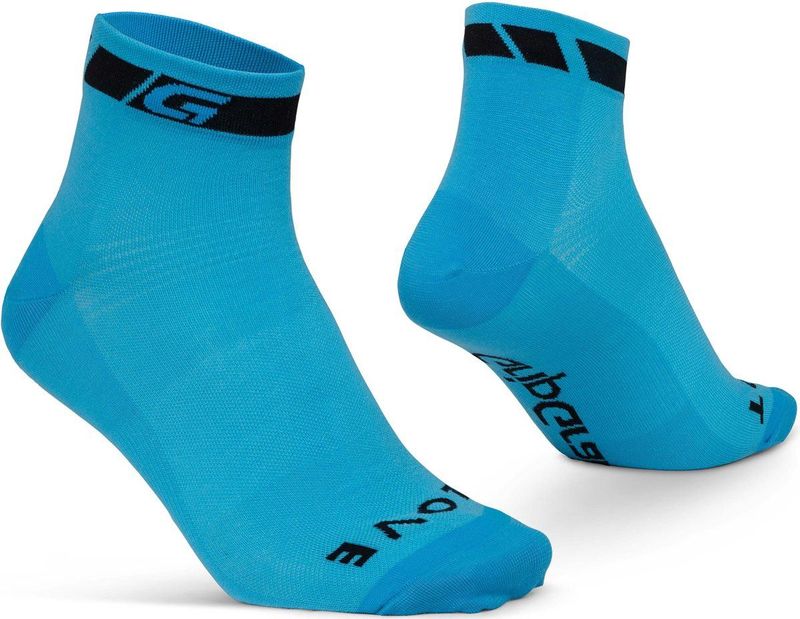 GripGrab - Classic Low Cut - Fietssokken - Blauw - 1 Paar Korte Coolmax Sokken