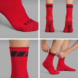 GripGrab - Classic Regular Cut - Fietssokken - Rood - 1 Paar Coolmax