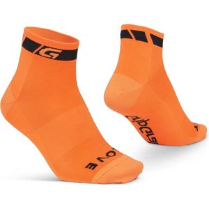 GripGrab - Classic Low Cut Zomer Fietssokken 1 Paar Korte Coolmax Sokken - Oranje - Unisex - Maat XS (35-38)