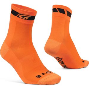 GripGrab - Classic Regular Cut Sokken 1 Paar Zomerfietssokken - Oranje - Unisex - Maat XS (35-38)