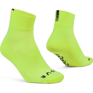 GripGrab - Lightweight SL - Korte Fietssokken - Geel Hi-Vis - 1 Paar - Coolmax