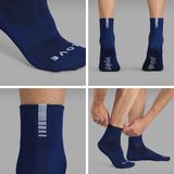 GripGrab - Lightweight SL - Fietssokken - Navy Blauw - Coolmax, Low Cut, Unisex