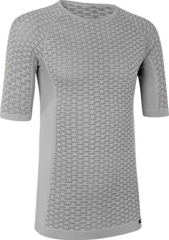 GripGrab - Expert Seamless Korte Mouw Zomer Fiets Base Layer Zweethemd - Grijs - Unisex