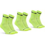 GripGrab - Classic Regular Cut - Fietssokken - Geel Hi-Vis - 3PACK