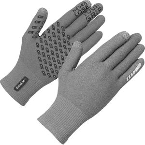 GripGrab Primavera 2 Merino handschoenen van netstof voor fiets, thermo-handschoenen, touchscreen, winter, lange vingers, grijs, XS-S