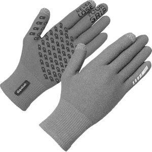 GripGrab Primavera 2 Merino handschoenen van netstof voor fiets, thermo-handschoenen, touchscreen, winter, lange vingers, grijs, M/L