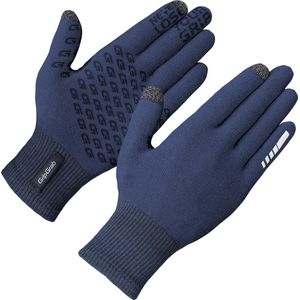 GripGrab GripGrab Primavera 2 handschoenen voor tussenseizoen, merino, mesh, thermische onderhandschoenen, touchscreen, winter, lange vingers, marineblauw, XS-S