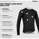GripGrab - Ride Thermal Lange Mouw Winter Fiets Base Layer Ondershirt - Zwart - Unisex