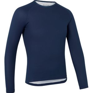 GripGrab - Ride Thermal - Lange Mouw - Winter Fiets Ondershirt - Navy Blauw - Polygiene