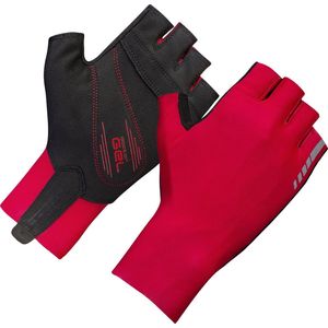 GripGrab - Aero TT RaceDay Aerodynamische Tijdrit Wielren Fietshandschoenen Korte Vinger - Rood - Unisex - Maat L