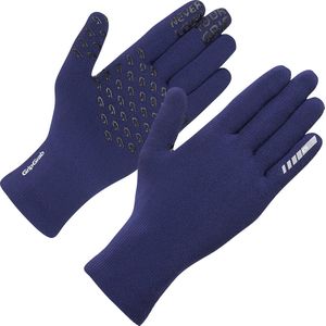 GripGrab - Waterproof Knitted Thermo Fietshandschoenen Regen Handschoenen - Navy Blauw - Unisex - Maat XL/XXL