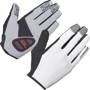 GripGrab Shark mountainbike handschoenen voor volwassenen, lang, antislip, zomer, wit, M