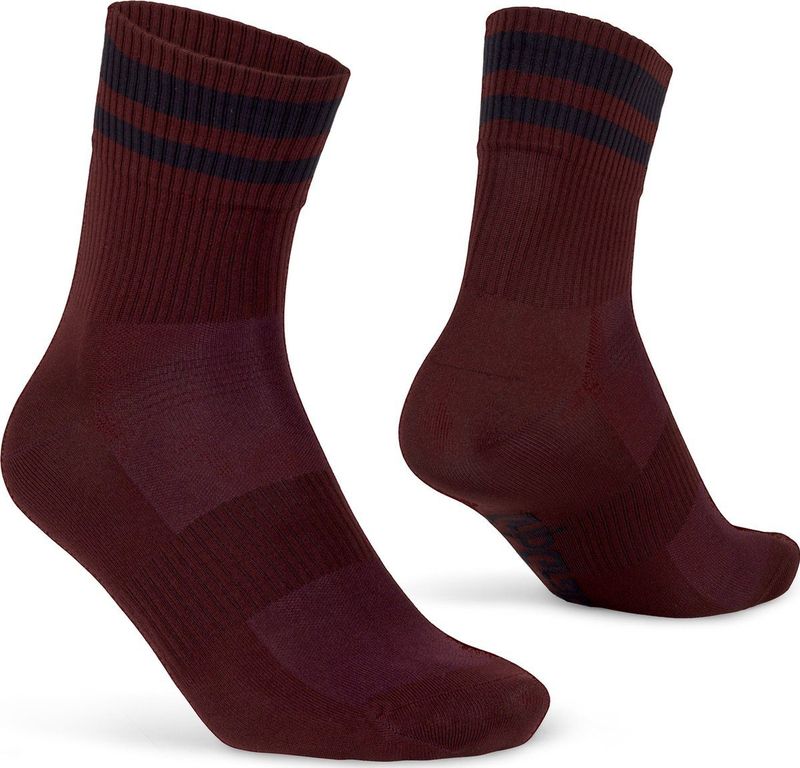 GripGrab - Original Crew Socks - Sportsokken - Retro Streepdesign - Coolmax EcoMade