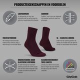 GripGrab - Lightweight SL Performance - Fietssokken - Donker Rood - Unisex - 1 Paar