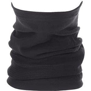 GripGrab Freedom Warp Knit multifunctionele doek, naadloze fietshalsdoek met ademzone, zwart.