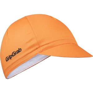 GripGrab - Lightweight Zomer Fietspet Mesh Cycling Cap Retro Fietsmuts - Oranje - Unisex - Maat S/M