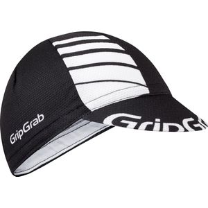 GripGrab - Lightweight Zomer Fietspet Mesh Cycling Cap Retro Fietsmuts UV-Bescherming Helmmuts - Zwart/Wit - Unisex - Maat M/L (57-63 cm)