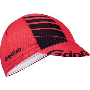 GripGrab - Lightweight Zomer Fietspet Mesh Cycling Cap Retro Fietsmuts UV-Bescherming Helmmuts - Rood/Zwart - Unisex - Maat M/L (57-63 cm)