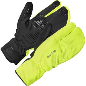 Winddichte handschoenen winter GripGrab Ride Lobster 3-vinger winter fietshandschoenen warm met gel gevoerd