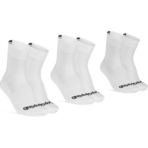 GripGrab - Lightweight SL 3PACK - Fietssokken - Wit - Coolmax - Unisex