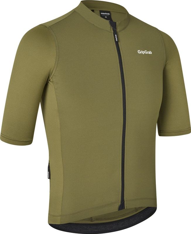 GripGrab - RIDE Fietsshirt Korte Mouwen Zomer Wielrenshirt Cycling Jersey - Olijf Groen - Heren