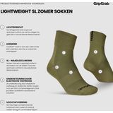 GripGrab - Lightweight SL Performance - Fietssokken - Olijf Groen - Unisex