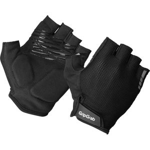 GripGrab - EXPLR Padded Korte Vinger Zomer Fietshandschoenen met Padding - Unisex - Zwart