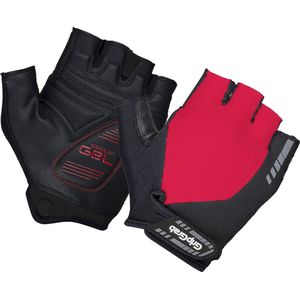 GripGrab - ProGel Padded Korte Vinger Zomer Fietshandschoenen Wielrenhandschoenen met Padding - Rood - Unisex - Maat S