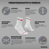GripGrab - Classic Regular Cut Sokken 1 Paar Zomerfietssokken - Wit - Unisex - Maat XS (35-38)