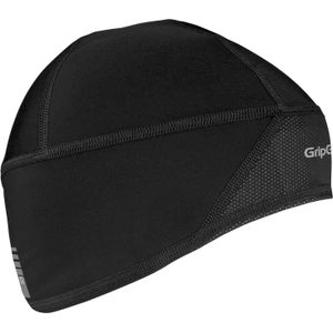 GripGrab - Thermo Windproof Winter Fiets Helmmuts Wielersport Skull Cap met Winddichte Voorzijde - Zwart - Unisex - Maat S