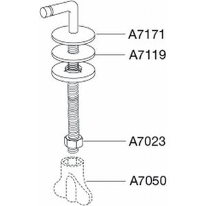 Pressalit Bevestigingsgarnituur Closetzitting Bt8999