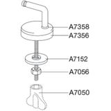 Pressalit Bevestigingsgarnituur Closetzitting Un3P999