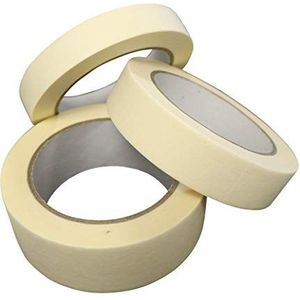 Work>it® afplaktape 3-pack met 19/25/38 mm x 50 meter