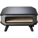 Cozze - Pizza Oven Gas 17 Inch met Pizzasteen 30 Mbar 5.0 KW - Roestvast Staal - Zwart