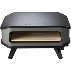 Cozze - Pizza Oven Gas 17 Inch met Pizzasteen 30 Mbar 5.0 KW - Edelstaal - Zwart